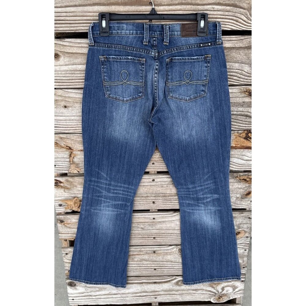 LUCKY BRAND Sofia Boot Ankle Mid Rise Blue Denim Jeans Size 6 / 28